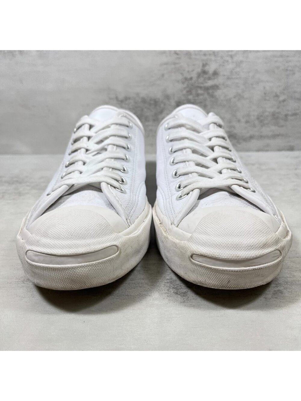 Converse Jack Purcell Leather Sneakers - Men's Size 7.5 / Women's 9 - White - Picture 3 of 9